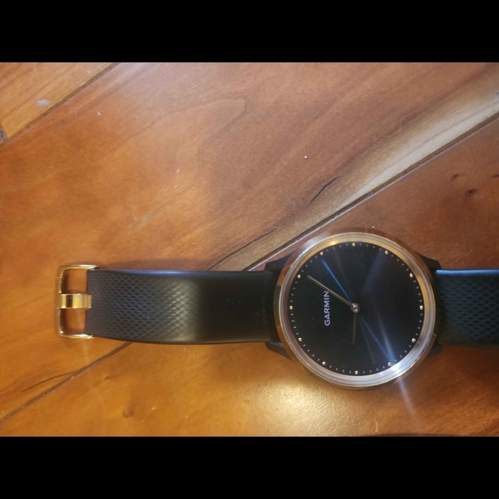 Garmin Black and Gold Smartwatch